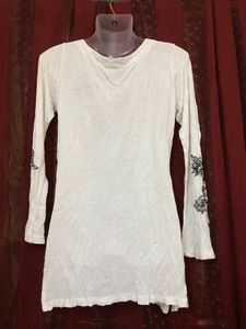 Earthbound White Printed Top