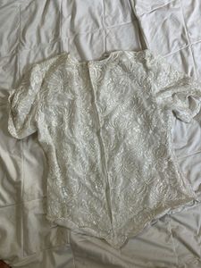 y2k short beaded kurti top