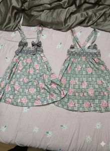 Floral Bow Accent Dress