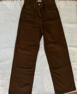 Brown wide Leg Jeans🤎