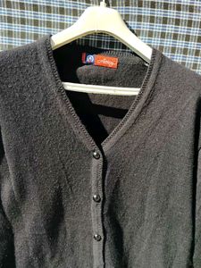 Black Cardigan Sweater