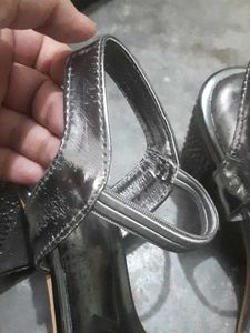 Silver Rhinestone Heels