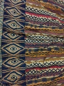 Woman Multi Colour Jaipuri Print Thread Work
