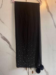 It’s a black beautiful party wear scarf