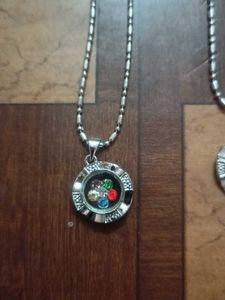 Silver Charm Pendants (Set of 2)