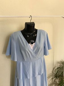 Ligth Blue Casual Dress(Women’s)