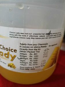 Choice Lady Gold Wax Half Used