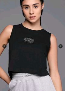 HRX Champion Black Tee For Women