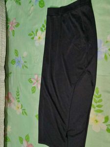 Chic Black Slit Skirt