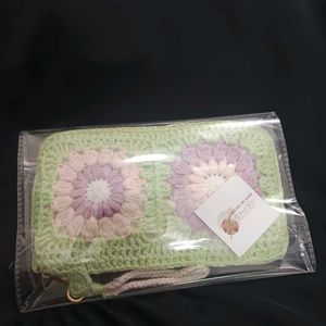 Crochet Flower Zipper Pouch 🌸✨