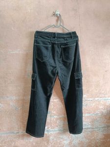 Cargo Jeans With Contrast Lining 👖