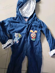 1to6 month Kids Dress With Combo Jecket