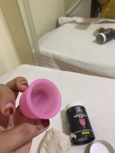 Pee Safe Reusable Menstrual Cup in Medium size.