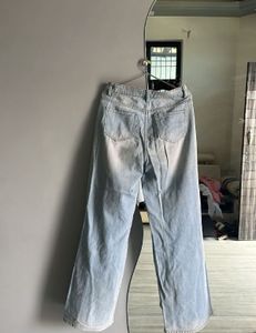 Ripped Wide Leg Jeans
