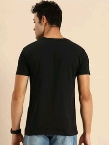 Black Graphic Print T-Shirt
