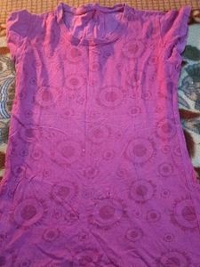vintage Purple Patterned T-Shirt