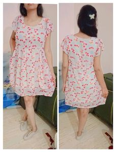 Beutiful Floral Georgate Dress