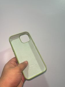iPhone15 silicon Case - Light Green