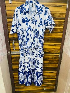Stylish Floral Print Midi Dress💙