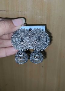 Silver Oxidised Earrings