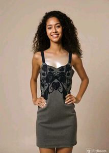 Grey Stappy Cocktail 🍸 Dress