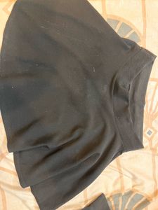 Black Vest and skirt Co-ord Outfit