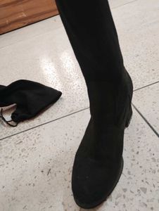 Thigh High Boots With Free Black Stockings