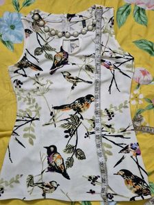 Printed Sleeveless Top