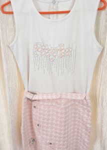 Cute White & Pink Dress