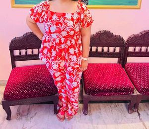 Jisora Pure Cotton Floral Co-ord Set