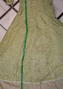 Elegant Green Anarkali Gown