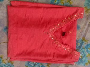 Elegant Peach Kurta
