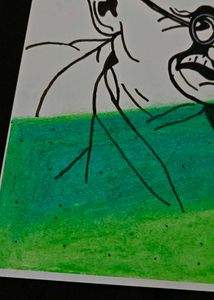 Mahatma Gandhi Art For His Birthday