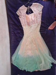 Elegant Ombre Anarkali Gown