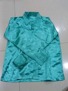 Teal Button-Down Shirt