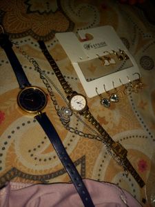 Sonata Gold Tone Watch