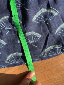 Navy Blue Printed Skirt for Girls