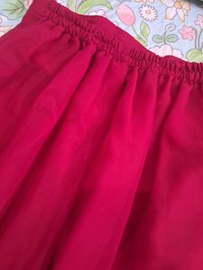 Red Embroidered Shararah Set