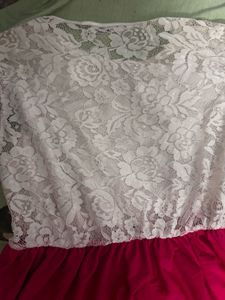 Cute Pink &amp; Lace Dress