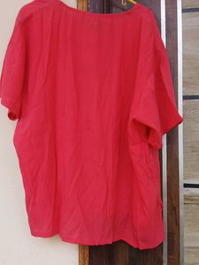 Coral Embellished Top