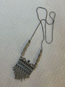 Silver Tone Statement Necklace- Diwali or weddings