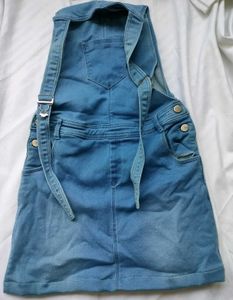 Denim Pinafore Dress