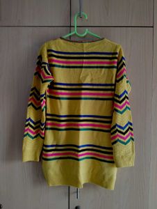 Yellow Embroidered Sweater