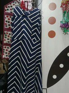 Striped Chevron Maxi Dress