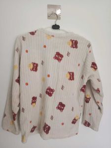 Cute Bear Print Top