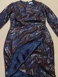 Kazo Black Embellished Sheath Dress