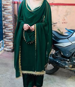 Green Straight Work Kurti