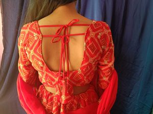 Red Bandhani Lehenga ✨❤️