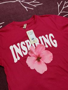 J.Square Women Oversize GraphicPrint Cotton Tshirt