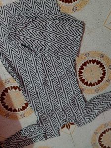 Zigzag Print Kurta Set